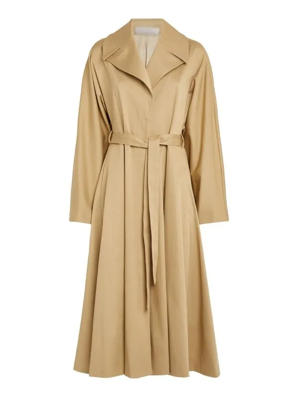 Taylor Swift Italy’s Lake Como Tan Cotton Trench Coat