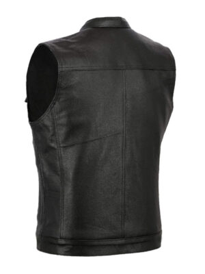 mens-black-motor-biker-flap-pocket-style-vest-1