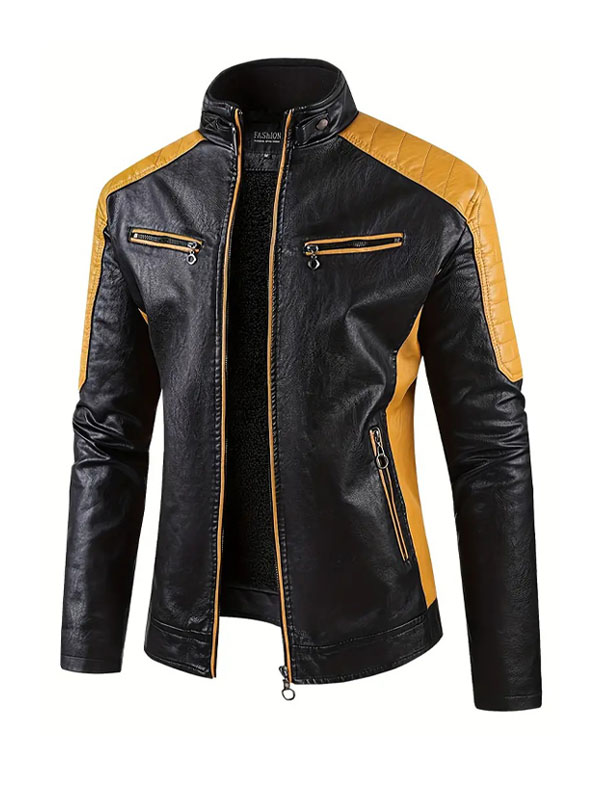 Men's Cafe Racer Slimfit Style Leather Jacket