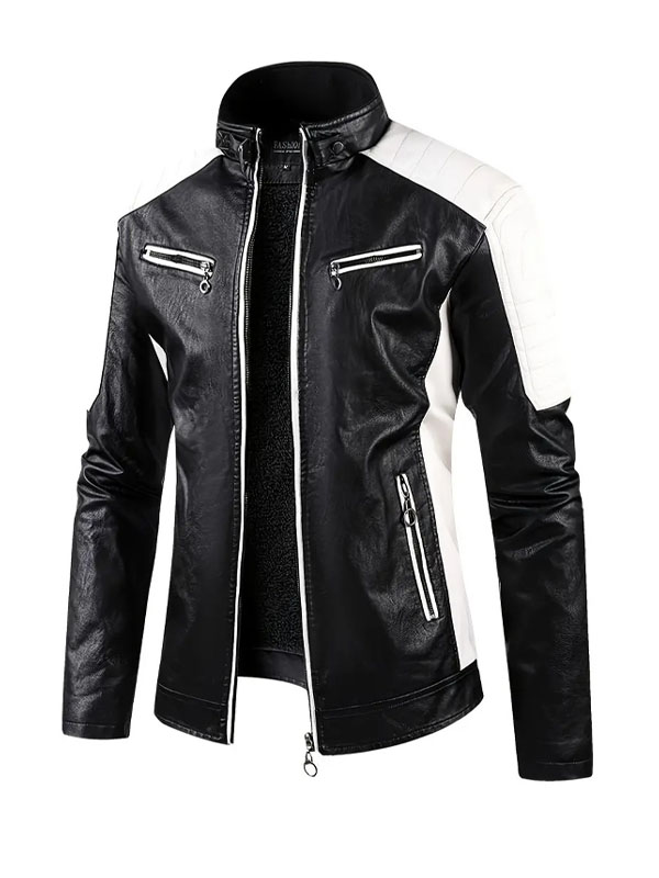 Men's Cafe Racer Slimfit Style Leather Jacket