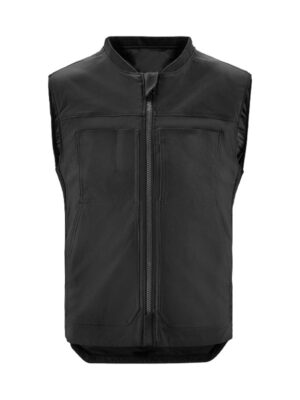Men's Casual Biker Club Black Leather Vest