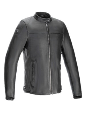 Men’s Classic Cruiser Biker Black Leather Jacket
