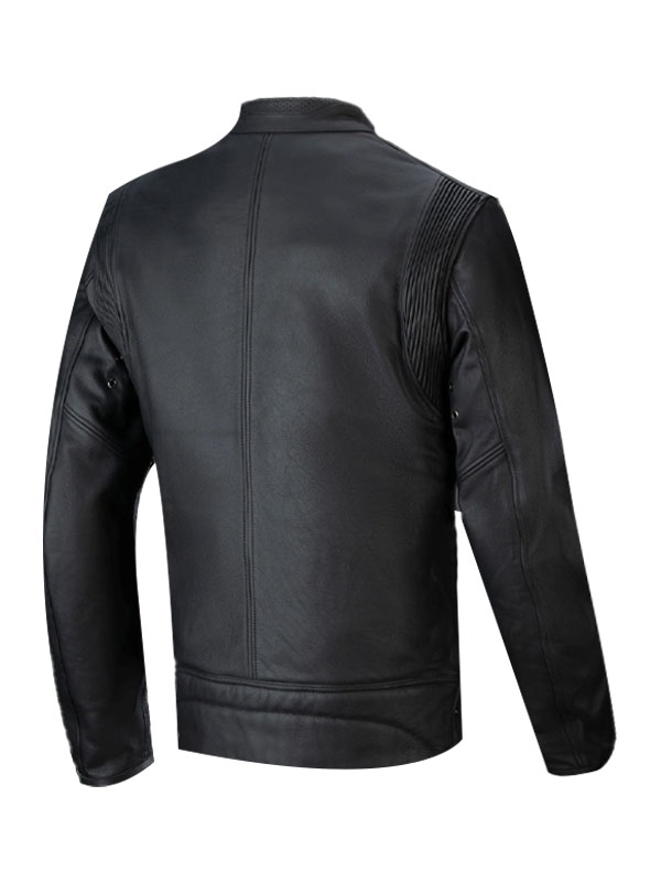 Men's Classic Moto Biker Lambskin Leather Jacket