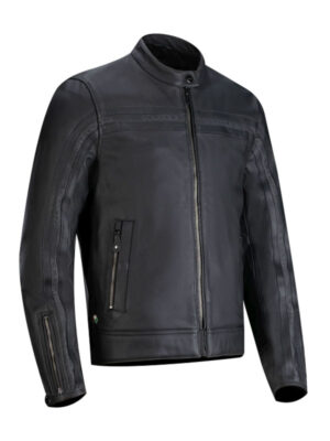 Men's Classic Moto Biker Lambskin Leather Jacket