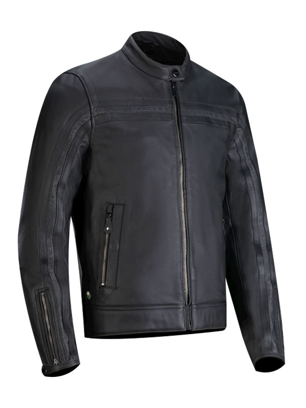 Men's Classic Moto Biker Lambskin Leather Jacket