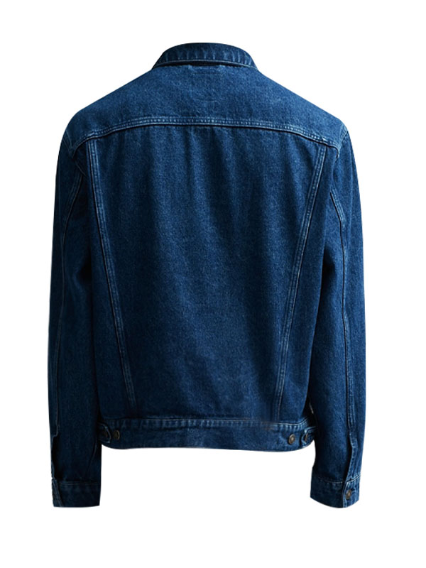 Men's Classic Trucker Style Blue Denim Jacket