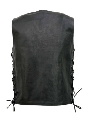 mens-side-lace-up-fashion-black-biker-leather-vest-1
