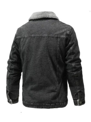 mens-slimfit-black-denim-shearling-lining-jacket-1