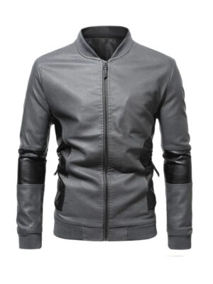 mens-slimfit-stand-collar-motorcycle-biker-jacket-1