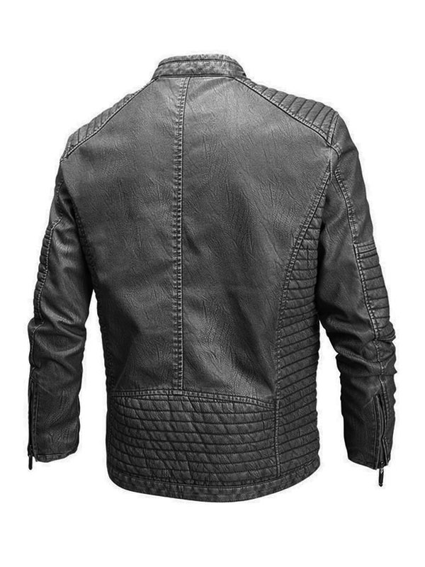 Men's Winter Slimfit Style Biker Leather Jacket