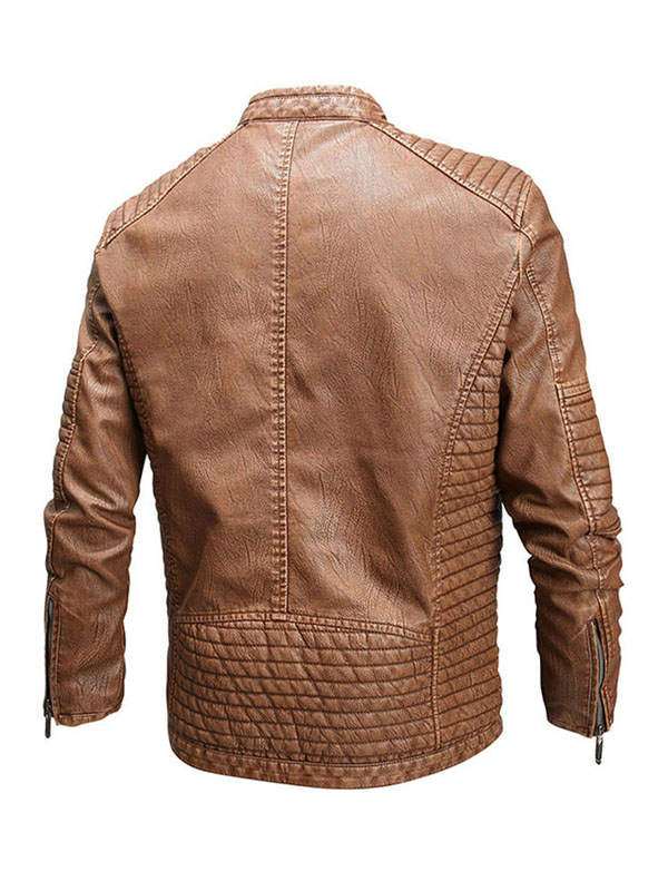 Men's Winter Slimfit Style Biker Leather Jacket