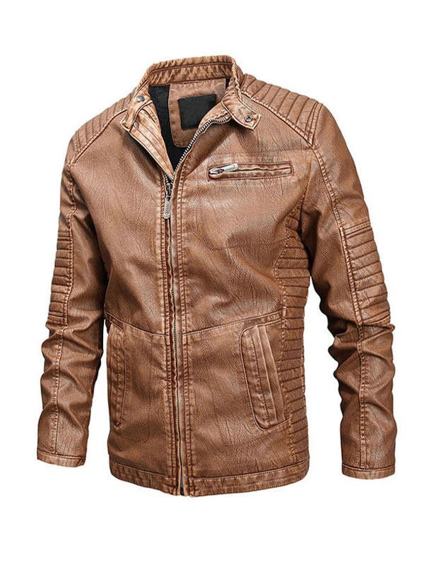 Men's Winter Slimfit Style Biker Leather Jacket