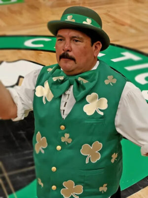 NBA Finals Media Day Guillermo Rodriguez Green Vest