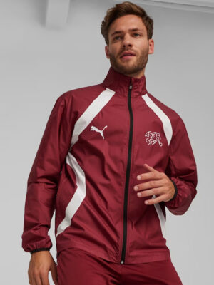 Switzerland Anthem 2024 Red And White Jacket