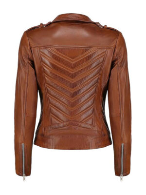 womens-brando-biker-tan-brown-leather-jacket-1