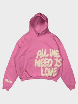 All We Need Is Love Oversized Pullover Hoodie
