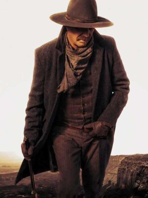 An American Saga Kevin Costner Grey Coat