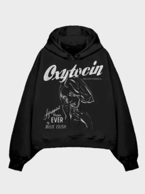 Unisex Billie Eilish Oxytocin Pullover Black Hoodie