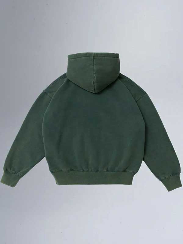 Broken Oslo Oversized Pullover Fleece Hoodie