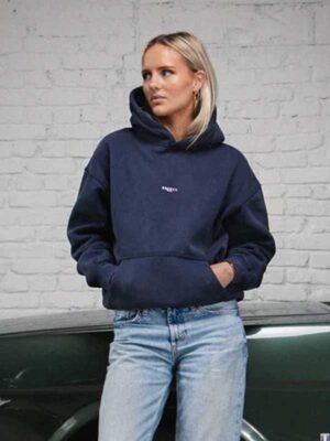 Broken Oslo Oversized Pullover Fleece Hoodie