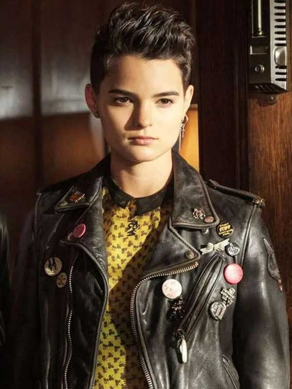 Deadpool & Wolverine 2024 Brianna Hildebrand Leather Jacket
