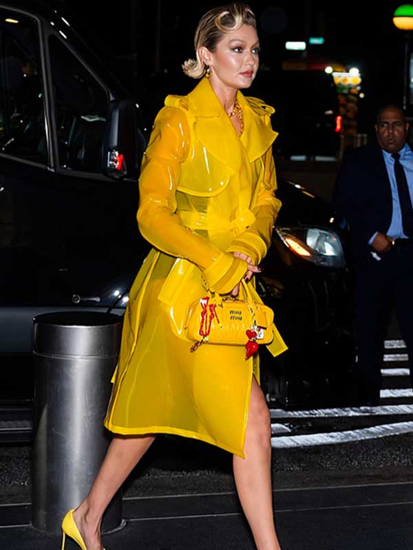 Deadpool & Wolverine Gigi Hadid 2024 Yellow Coat