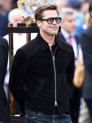 f1-2025-brad-pitt-black-suede-leather-jacket