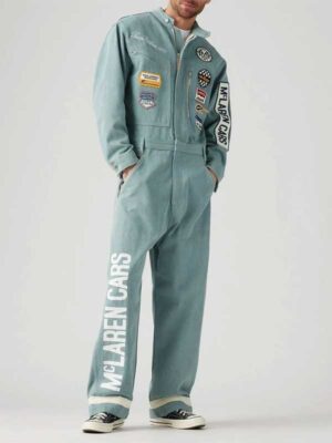 Levi’s x McLaren Blue Denim Racing Jumpsuit