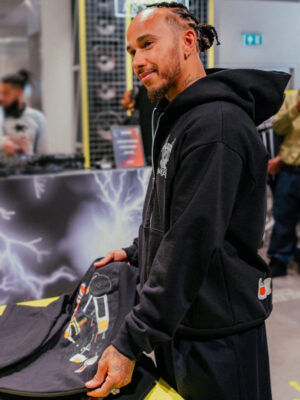 Lewis Hamilton +44 Soldier Racer Black Hoodie