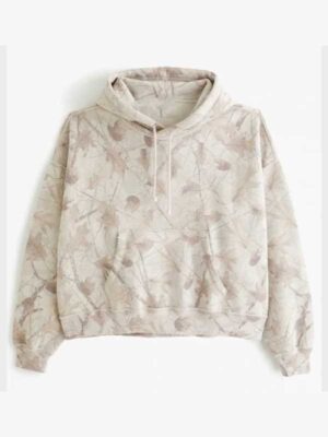 Unisex Light Grey Essential Cropped Popover Hoodie
