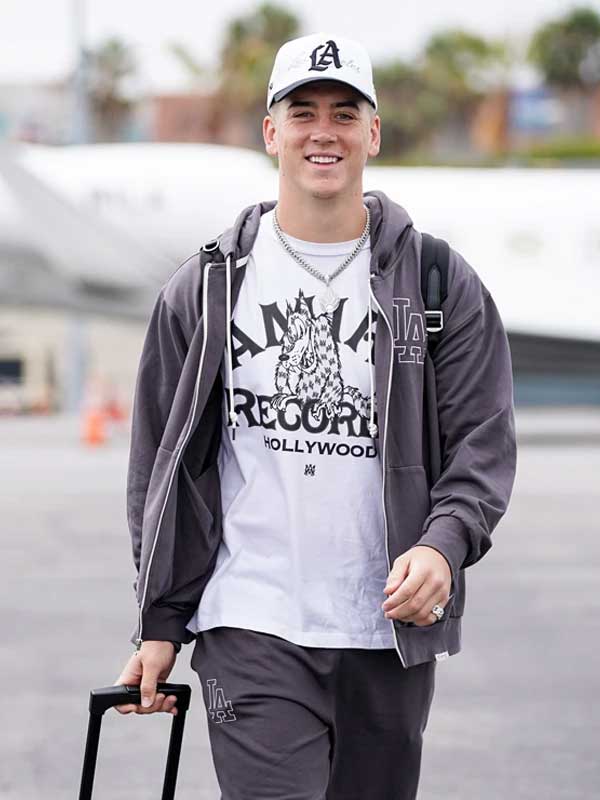 Los Angeles Dodgers Grey Fleece Tracksuit