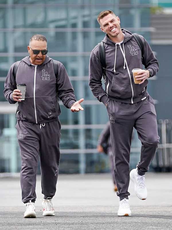 Los Angeles Dodgers Grey Fleece Tracksuit