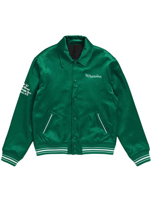 MaXXXine 2024 Maxine Minx Green Varsity Jacket