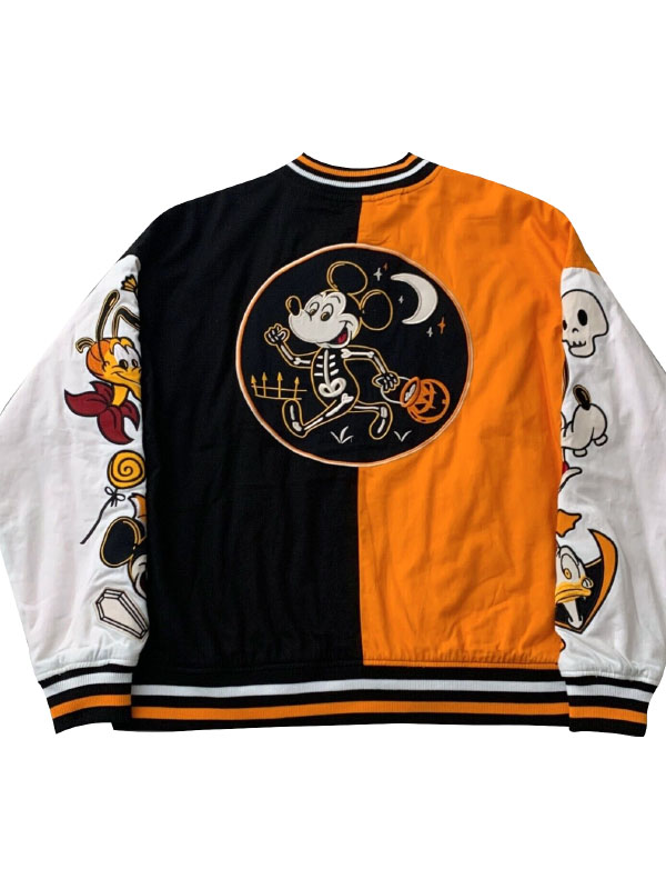 Mickey Letterman Disney Halloween Hot Varsity Jacket
