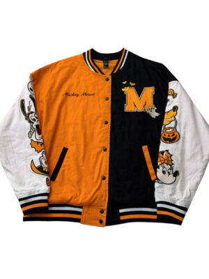Mickey Letterman Disney Halloween Hot Varsity Jacket