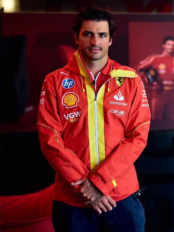 Scuderia Ferrari Team Carlos Sainz Hooded Jacket