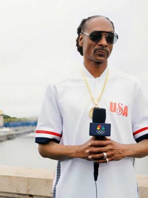 Snoop Dogg Paris Olympics USA White T-Shirt