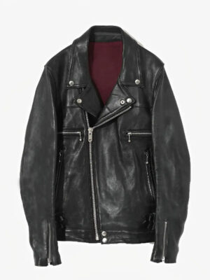 Stranger Things Hellfire Club Black Biker Leather Jacket