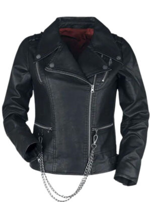 Stranger Things Hellfire Club Black Leather Jacket
