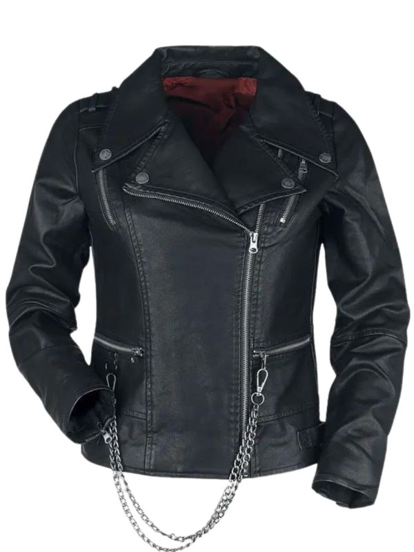 Stranger Things Hellfire Club Black Leather Jacket