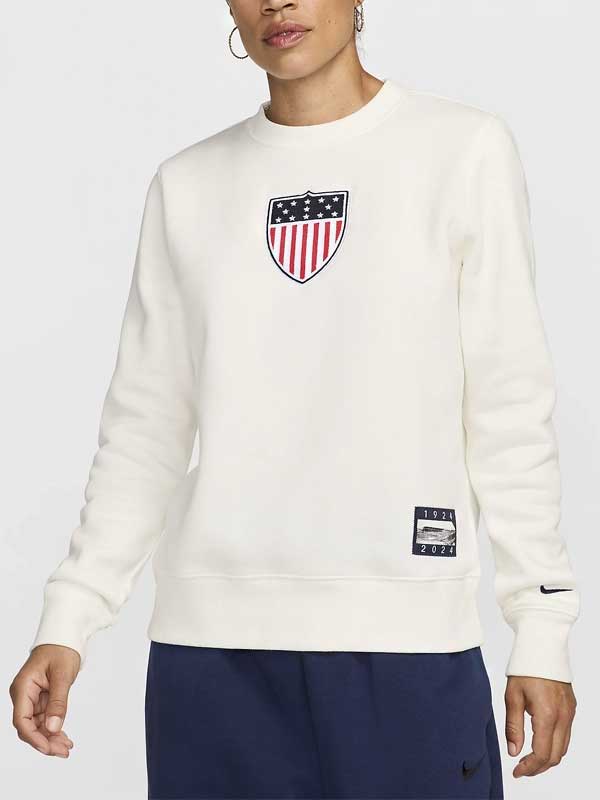 Team USA Solo Swoosh Nike Crew-Neck Sweatshirt