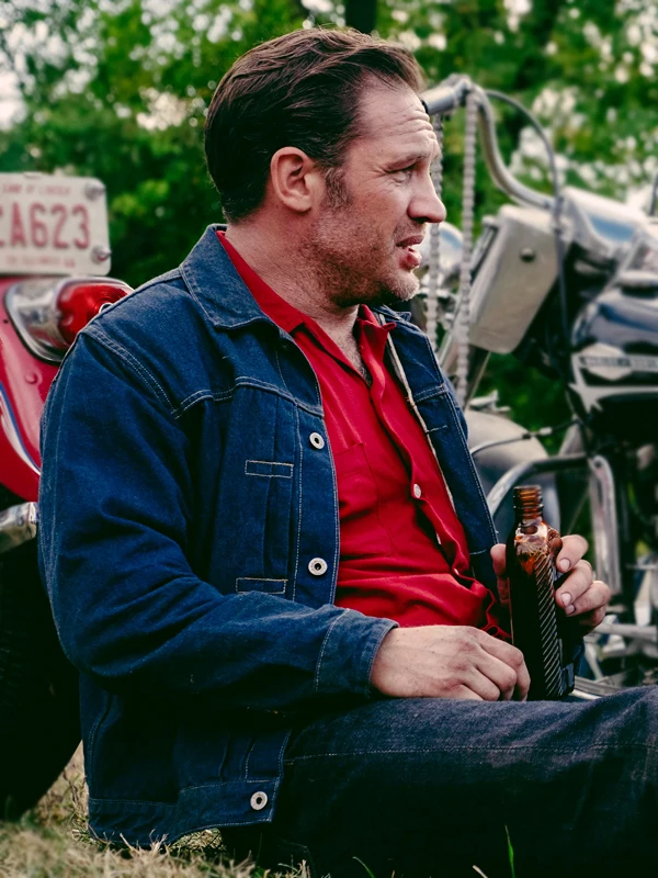 Tom Hardy The Bikeriders Johnny Blue Denim Jacket