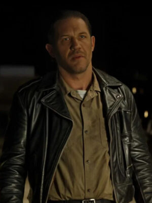 Tom Hardy The Bikeriders Johnny Black Leather Jacket