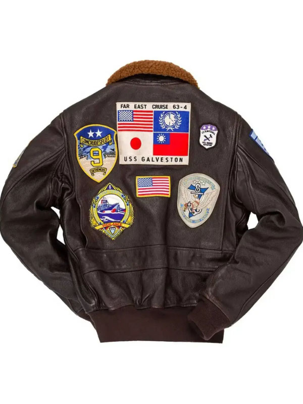 Tom Cruise G1 Flight Bomber Top Gun Brown Jacket