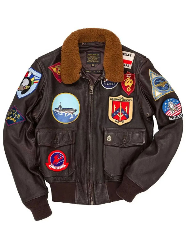 Tom Cruise G1 Flight Bomber Top Gun Brown Jacket