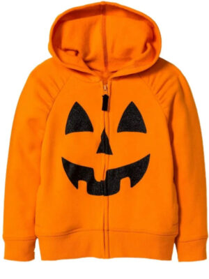 Unisex Halloween Pumpkin Pullover Orange Hoodie