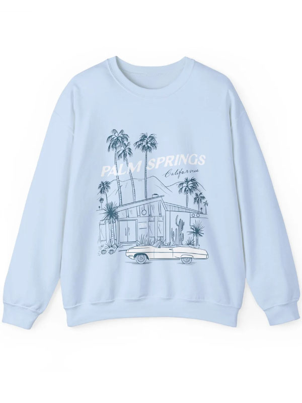 Unisex Palm Springs California Crewneck Sweatshirt