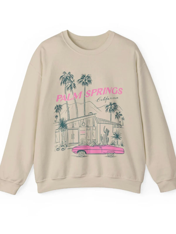 Unisex Palm Springs California Crewneck Sweatshirt