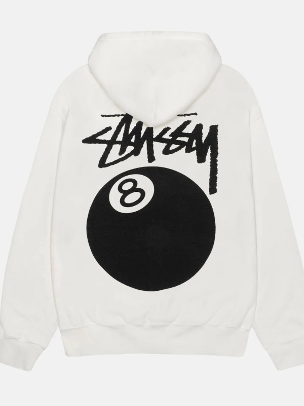 Unisex Stussy 8 Ball Logo Pullover Hoodie
