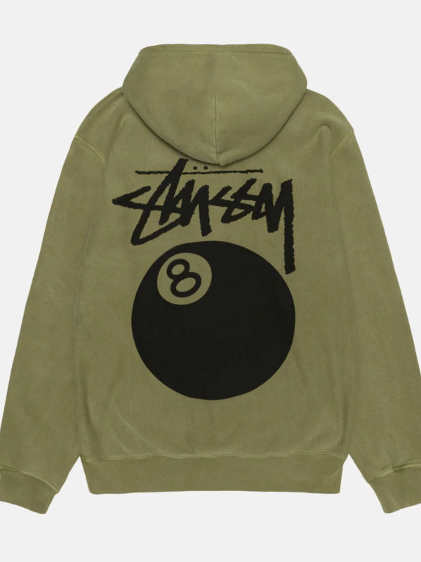 Unisex Stussy 8 Ball Logo Pullover Hoodie
